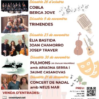 CONCERT amb la COBLA BERGA JOVE -  Tardor Cultural 2024