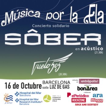 SÔBER + Vuelo505  -  "Música por la ELA". Concierto solidario