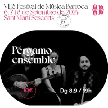 Música Barroca a Sant Martí: PÉRGAMO ENSEMBLE