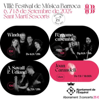 Música Barroca a Sant Martí: PÉRGAMO ENSEMBLE