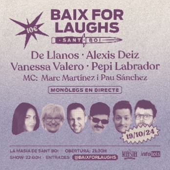 Baix for Laughs Octubre (Espectacle de monòlegs a Sant Boi)