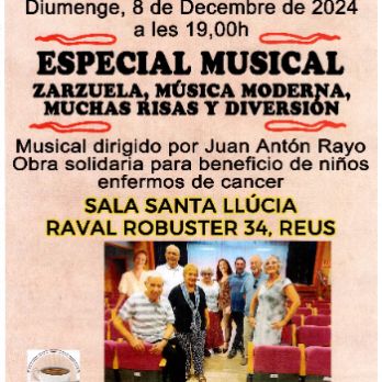 ESPECIAL MUSICAL (zarzuela, música moderna) con muchas risas i diversión