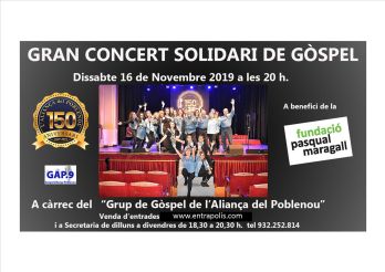 Gran Concert Solidari de Gòspel, A benefici de la Fundació Pasqual Maragall