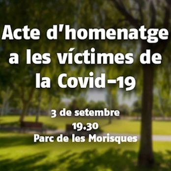 Acte en record de les víctimes de la Covid-19