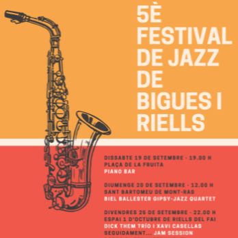 5è Festival de Jazz de Bigues i Riells -  Dick Them Trio i Xavi Cabellas + Jam Session