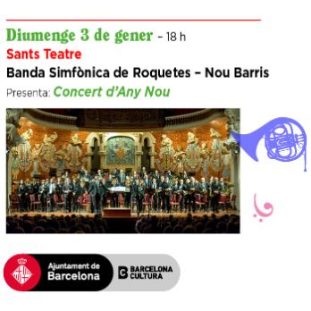 BANDA SIMFÒNICA DE ROQUETES DE NOU BARRIS - Concert d'any nou