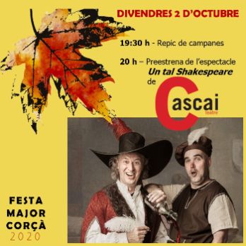 FESTA MAJOR DE CORÇÀ | Espectacle Un tal Skakespeare de Cascai Teatre
